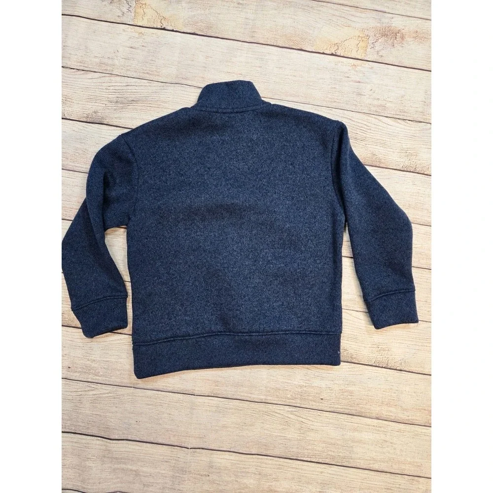 Old Navy Baby Boy's Pull Over Sweater Size XS 5‎ Blue Long Sleeve Quarter Zip